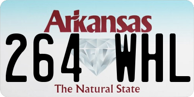 AR license plate 264WHL