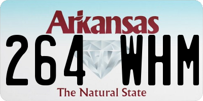 AR license plate 264WHM