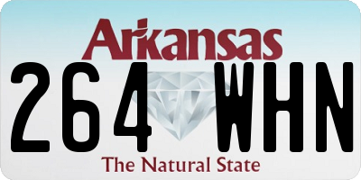 AR license plate 264WHN