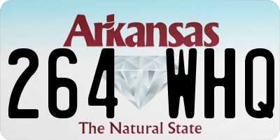 AR license plate 264WHQ