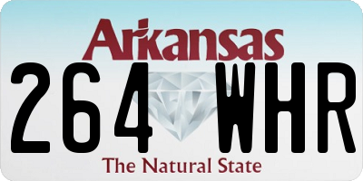 AR license plate 264WHR
