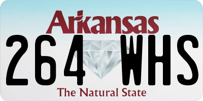 AR license plate 264WHS