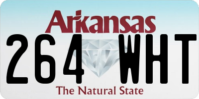 AR license plate 264WHT