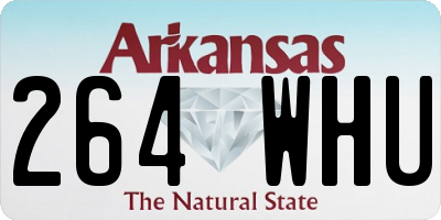 AR license plate 264WHU