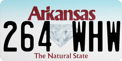 AR license plate 264WHW
