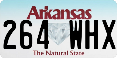 AR license plate 264WHX