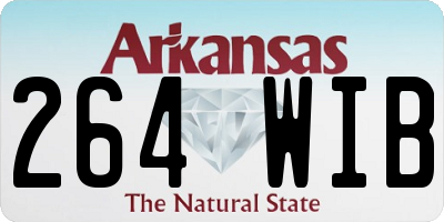 AR license plate 264WIB