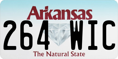 AR license plate 264WIC