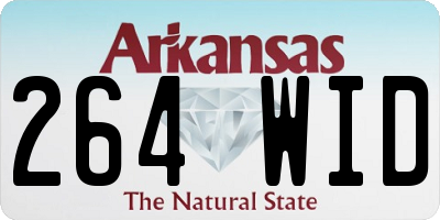 AR license plate 264WID