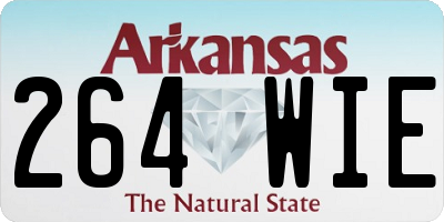 AR license plate 264WIE