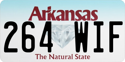 AR license plate 264WIF