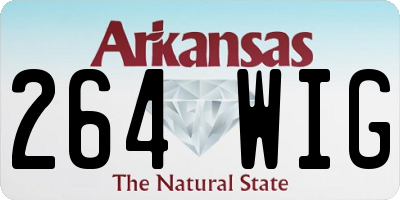 AR license plate 264WIG