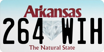 AR license plate 264WIH