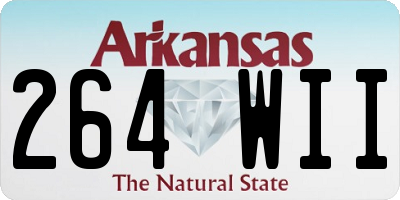 AR license plate 264WII