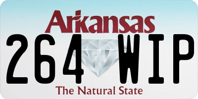 AR license plate 264WIP