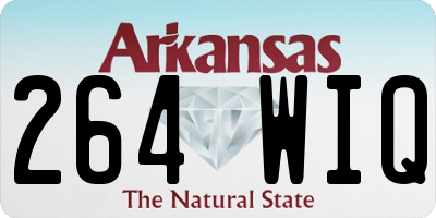 AR license plate 264WIQ