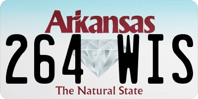 AR license plate 264WIS