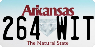 AR license plate 264WIT