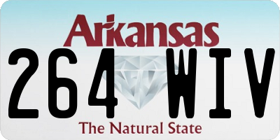 AR license plate 264WIV