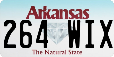 AR license plate 264WIX
