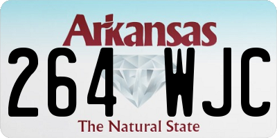 AR license plate 264WJC