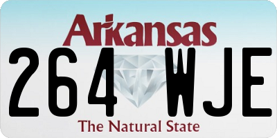 AR license plate 264WJE