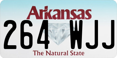 AR license plate 264WJJ