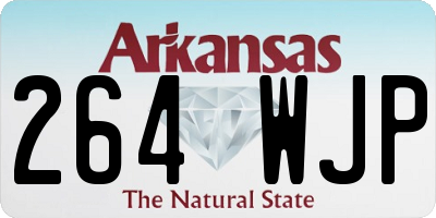 AR license plate 264WJP