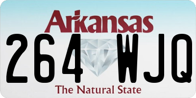 AR license plate 264WJQ