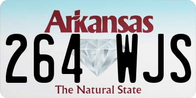 AR license plate 264WJS