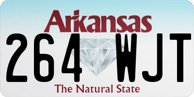 AR license plate 264WJT