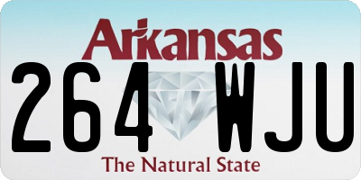 AR license plate 264WJU
