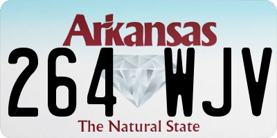 AR license plate 264WJV