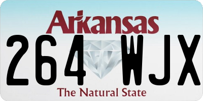 AR license plate 264WJX