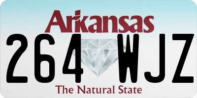 AR license plate 264WJZ