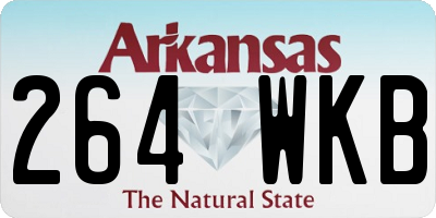 AR license plate 264WKB