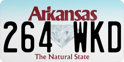 AR license plate 264WKD