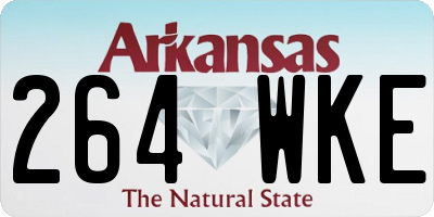 AR license plate 264WKE