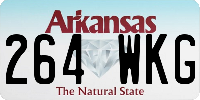 AR license plate 264WKG