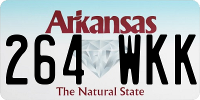AR license plate 264WKK