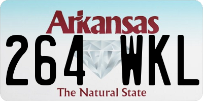 AR license plate 264WKL