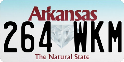 AR license plate 264WKM