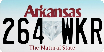 AR license plate 264WKR