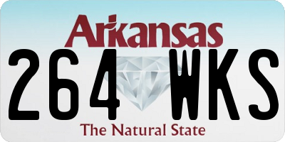 AR license plate 264WKS