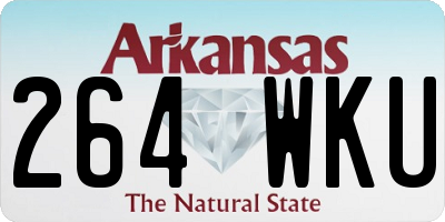 AR license plate 264WKU