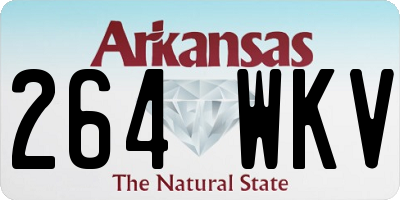 AR license plate 264WKV