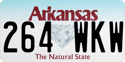 AR license plate 264WKW