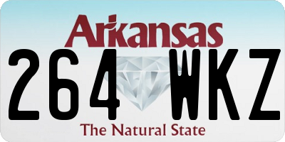 AR license plate 264WKZ