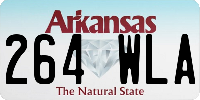 AR license plate 264WLA