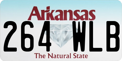 AR license plate 264WLB